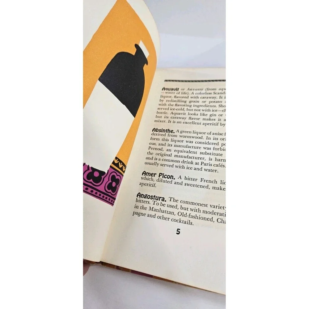 Vintage 1957 MCM Aquavit To Zombie Basic And‎ Exotic Drinks Coctail Recipe Book